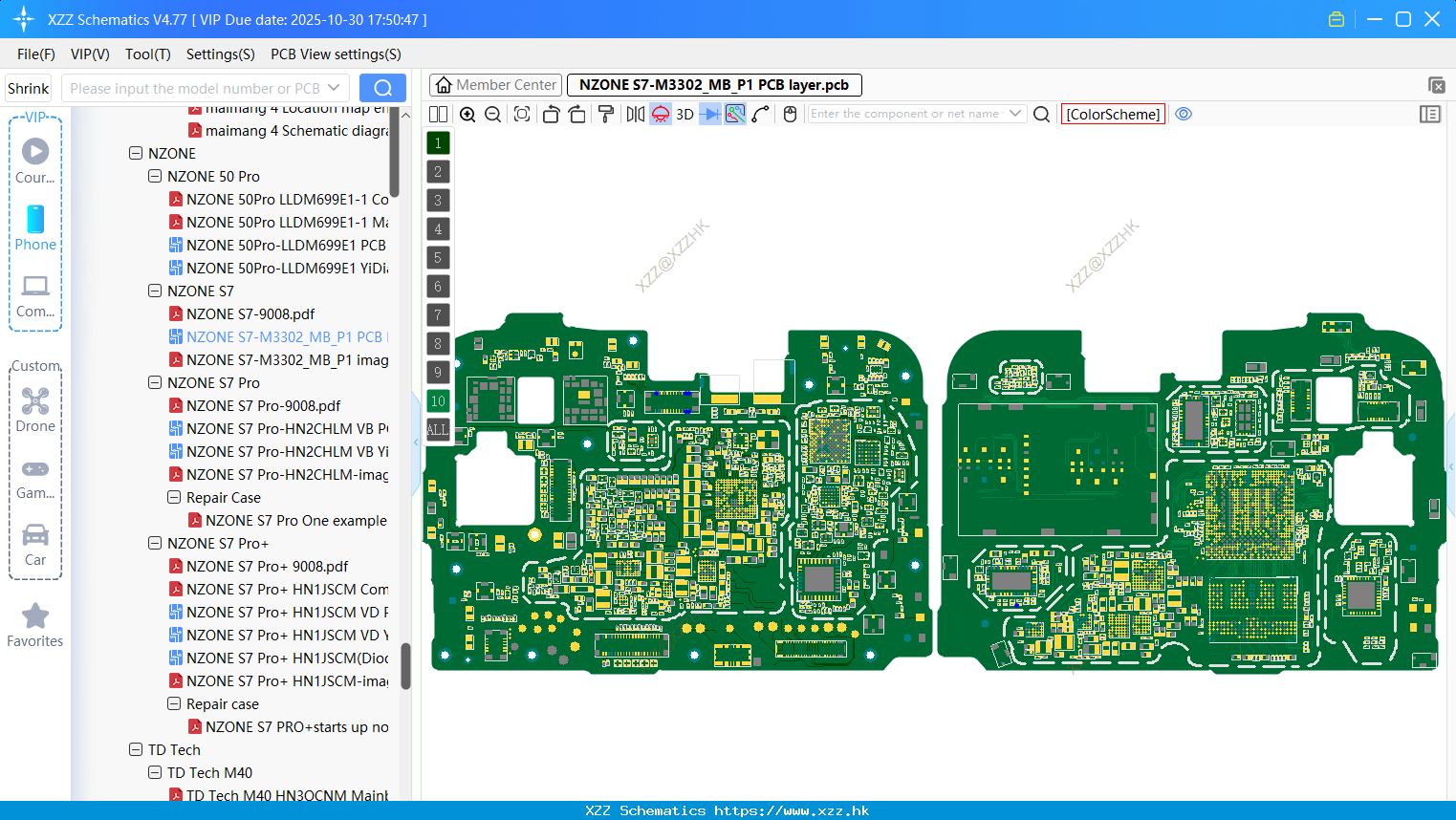 Huawei NZONE S7-M3302_MB_P1 PCB Layer